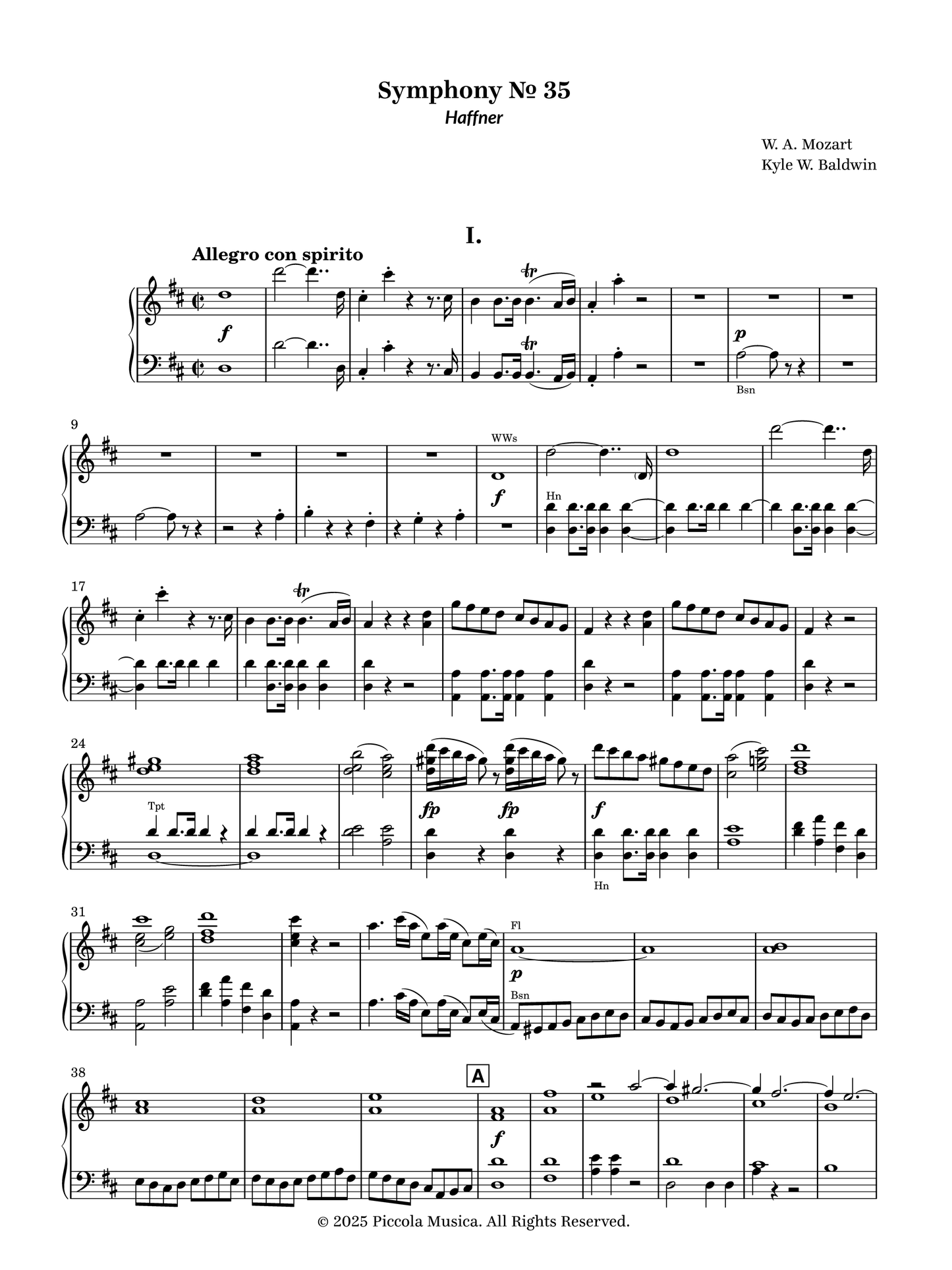 Symphony No. 35, "Haffner"