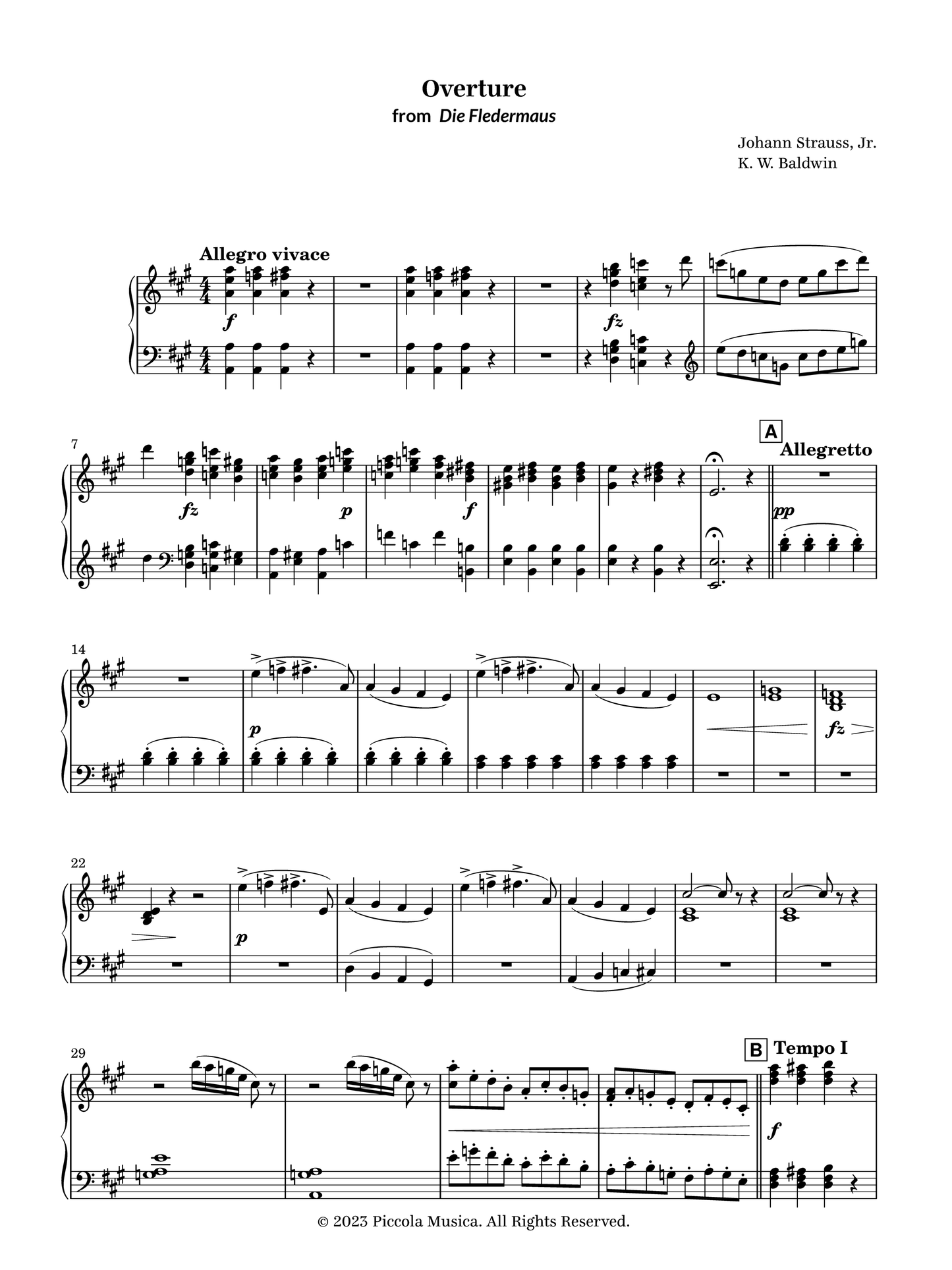 Overture from Die Fledermaus
